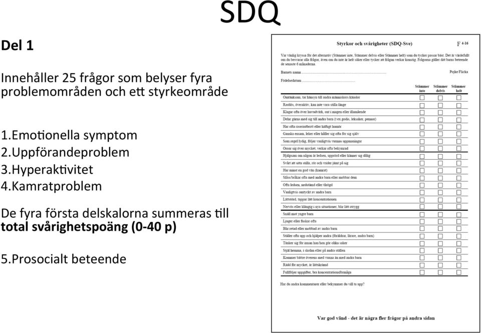 Uppförandeproblem 3.HyperakAvitet 4.