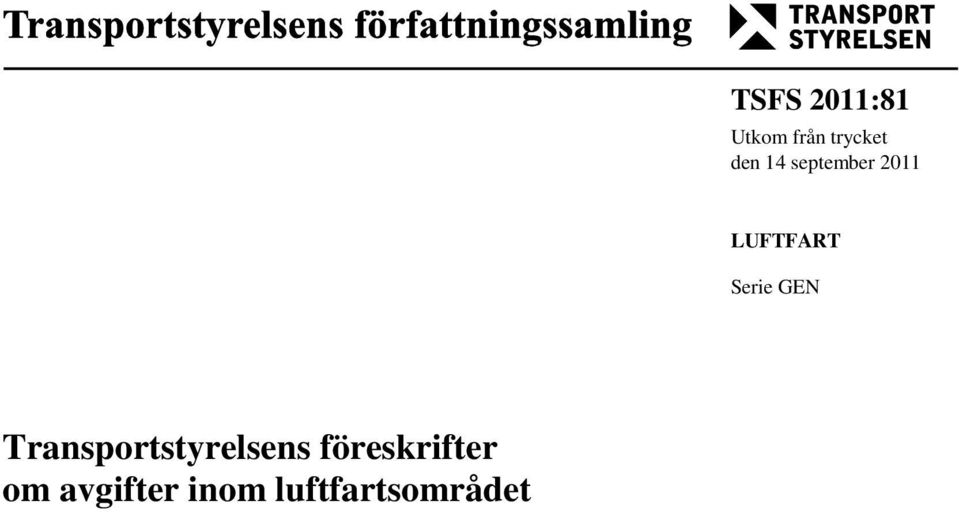 GEN Transportstyrelsens