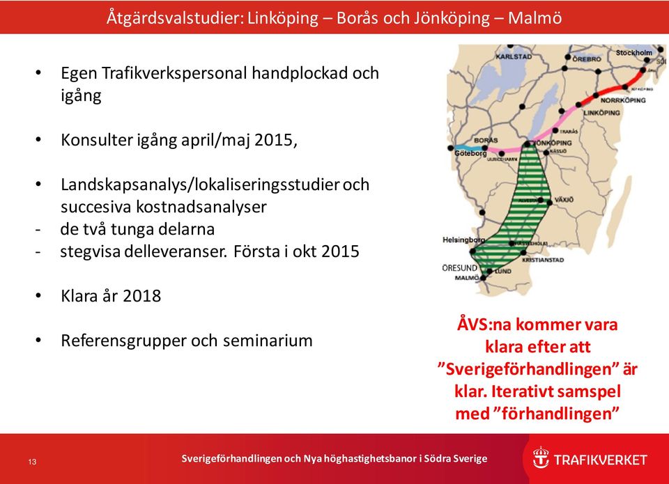 två tunga delarna - stegvisa delleveranser.