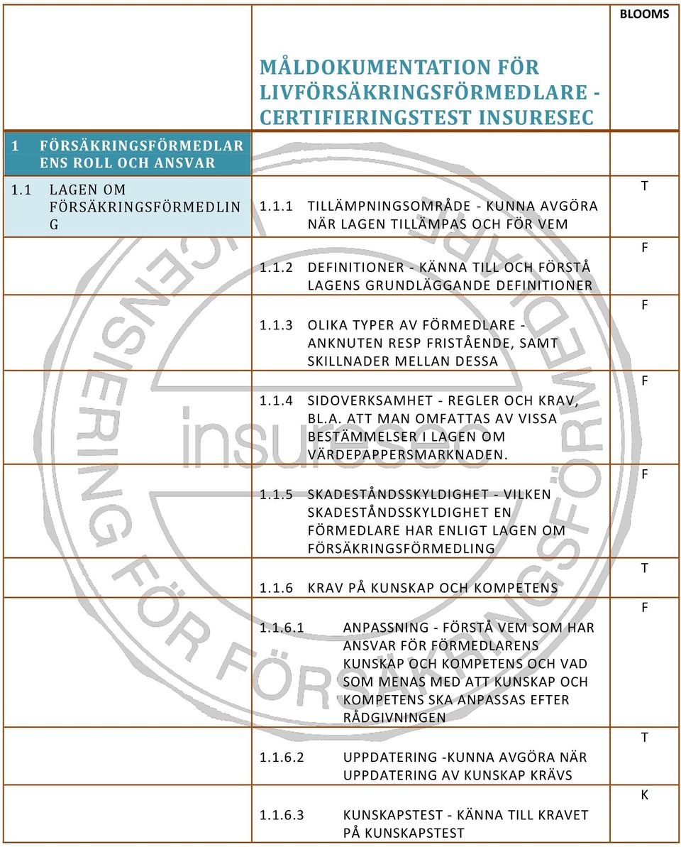 1.1.5 SKADESÅNDSSKYLDIGHE - VILKEN SKADESÅNDSSKYLDIGHE EN ÖRMEDLARE HAR ENLIG LAGEN OM ÖRSÄKRINGSÖRMEDLING 1.1.6 