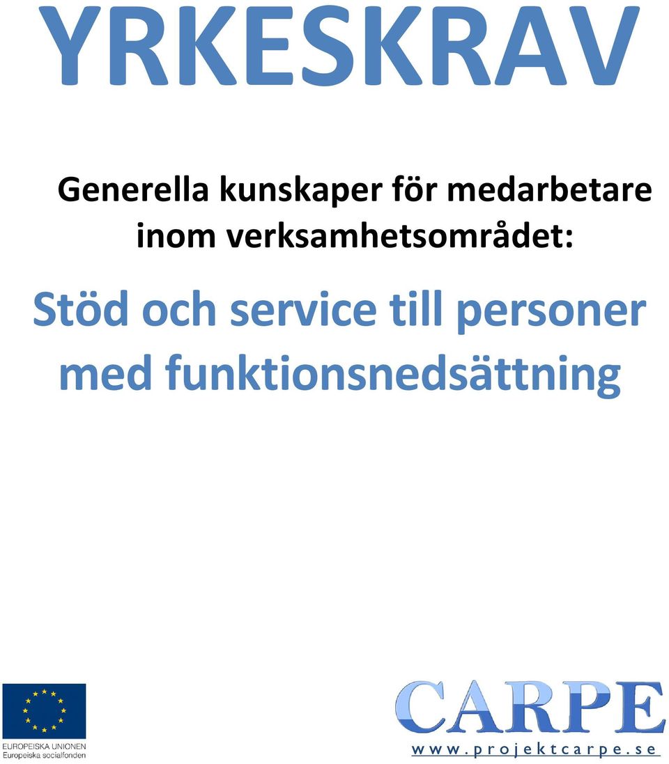 Stöd och service till personer med