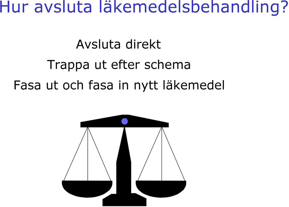 Avsluta direkt Trappa ut