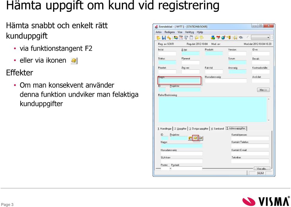 eller via ikonen Effekter Om man konsekvent använder