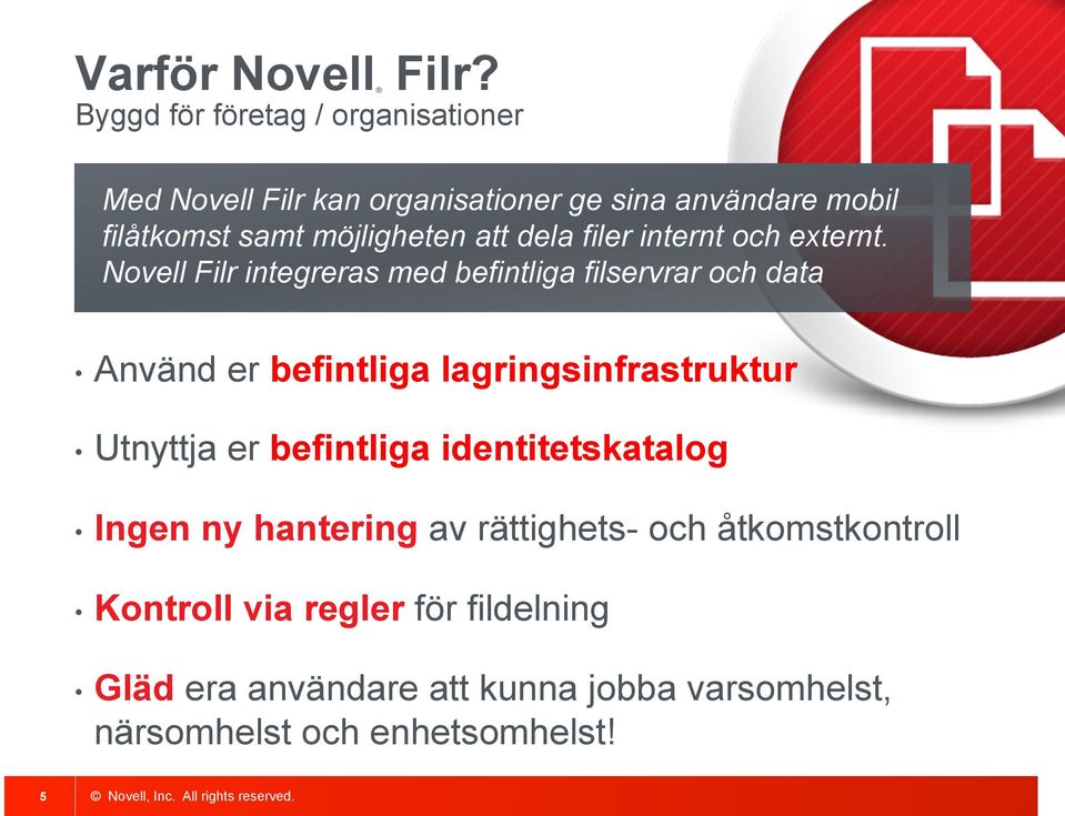 att dela filer internt och externt.