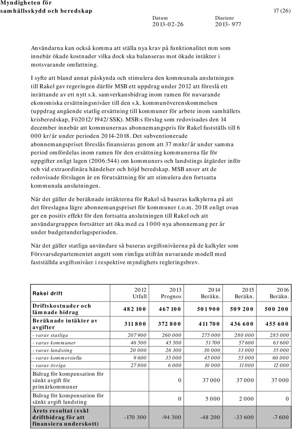 k. kommunöverenskommelsen (uppdrag angående statlig ersättning till kommuner för arbete inom samhällets krisberedskap, Fö/1942/SSK).