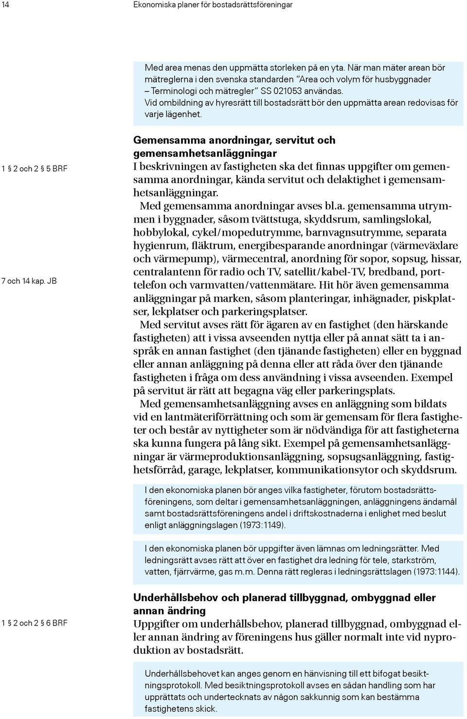 Vid ombildning av hyresrätt till bostadsrätt bör den uppmätta arean redovisas för varje lägenhet. 1 2 och 2 5 BRF 7 och 14 kap.