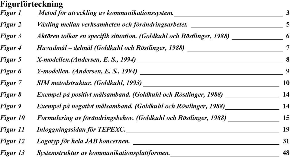 (Goldkuhl, 1993) 10 Figur 8 Exempel på positivt målsamband. (Goldkuhl och Röstlinger, 1988) 14 Figur 9 Exempel på negativt målsamband.