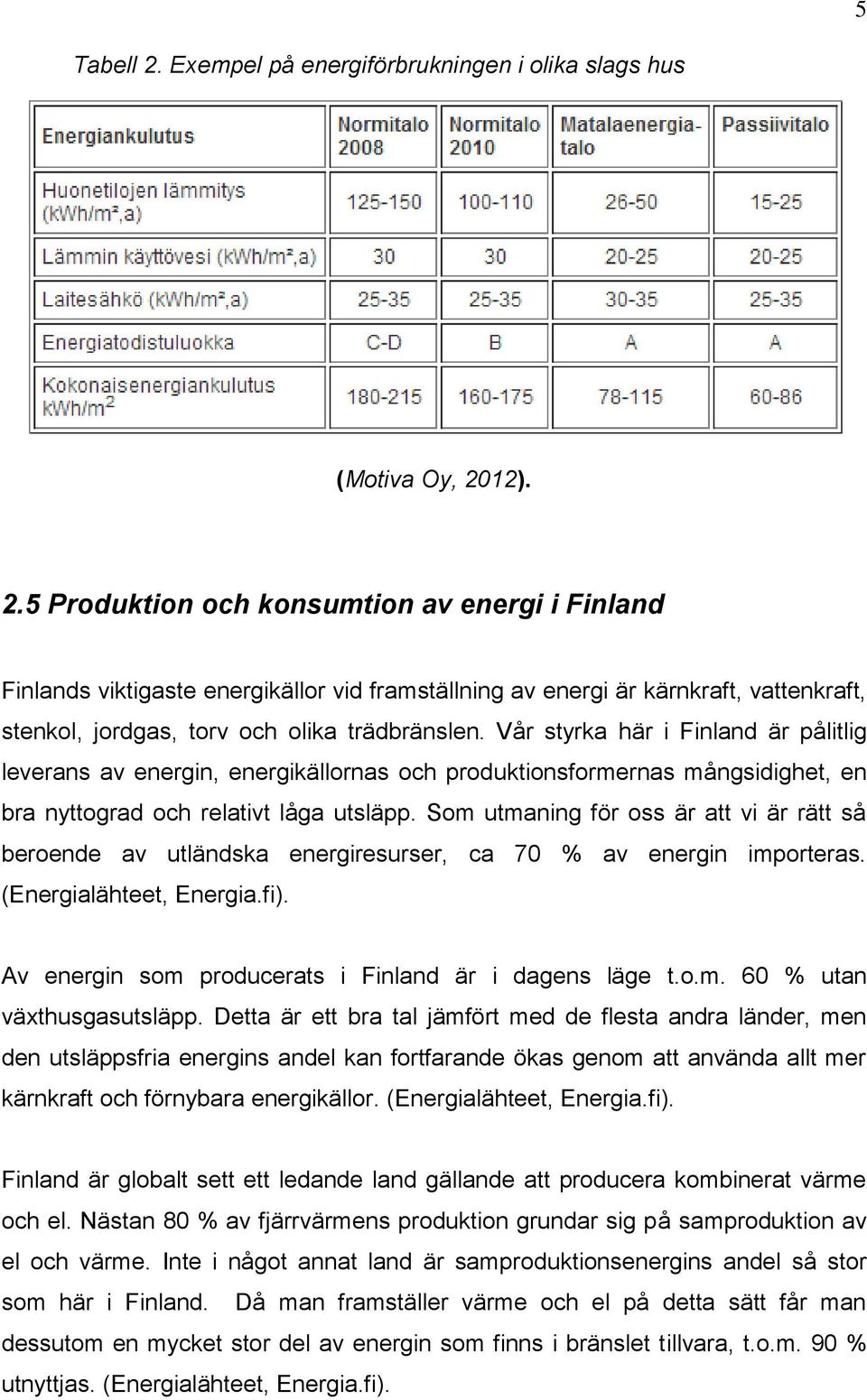 Som utmaning för oss är att vi är rätt så beroende av utländska energiresurser, ca 70 % av energin importeras. (Energialähteet, Energia.fi). Av energin som producerats i Finland är i dagens läge t.o.m. 60 % utan växthusgasutsläpp.