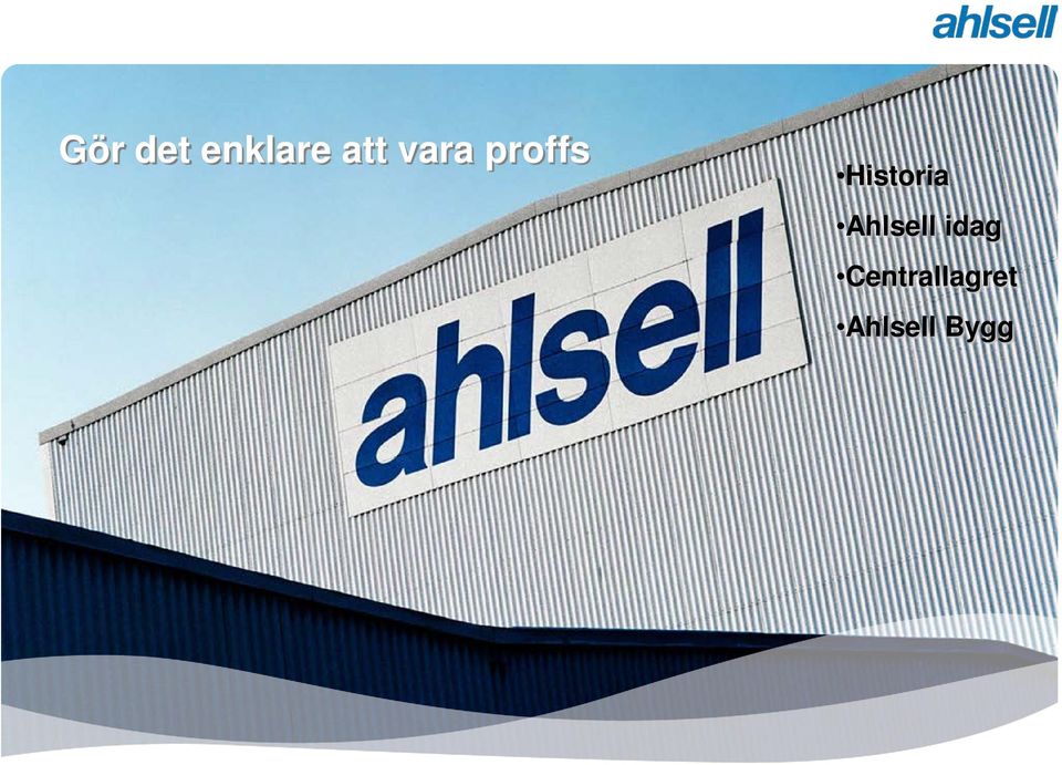 Historia Ahlsell