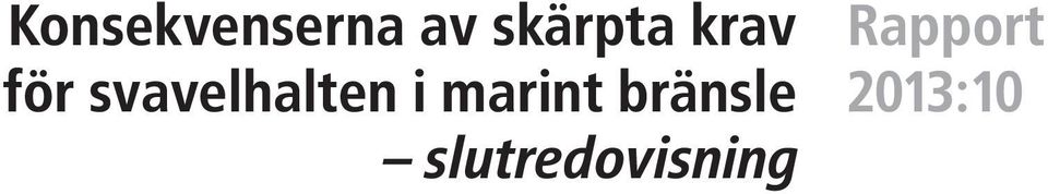 svavelhalten i marint