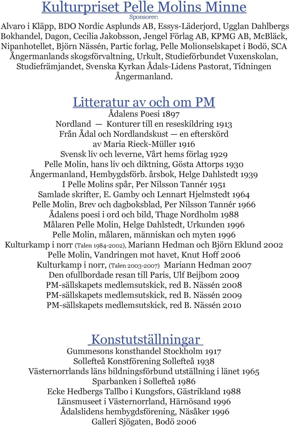 Pastorat, Tidningen Ångermanland.