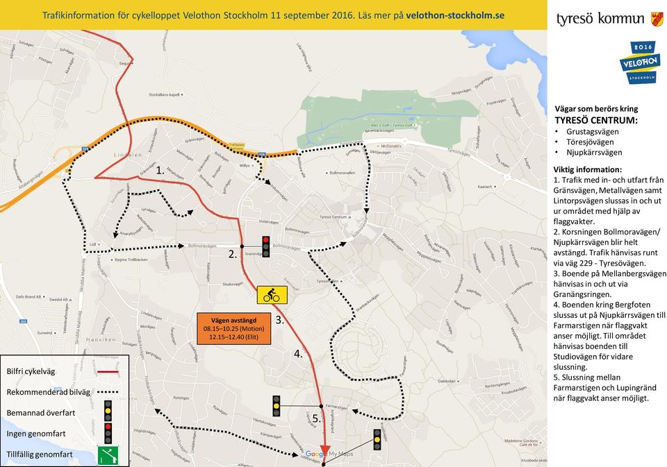 Korsningen Bollmoravägen/ Njupkärrsvägen blir helt avstängd. Trafik hänvisas runt via väg 229 - Tyresövägen.