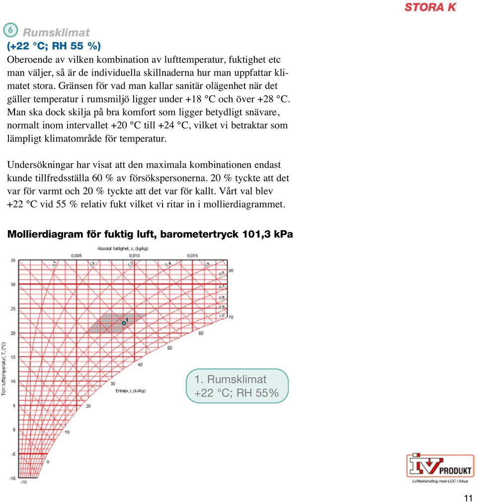 Man ska dock skilja på bra komfort som ligger betydligt snävare, normalt inom intervallet +20 C till +24 C, vilket vi betraktar som lämpligt klimatområde för temperatur.