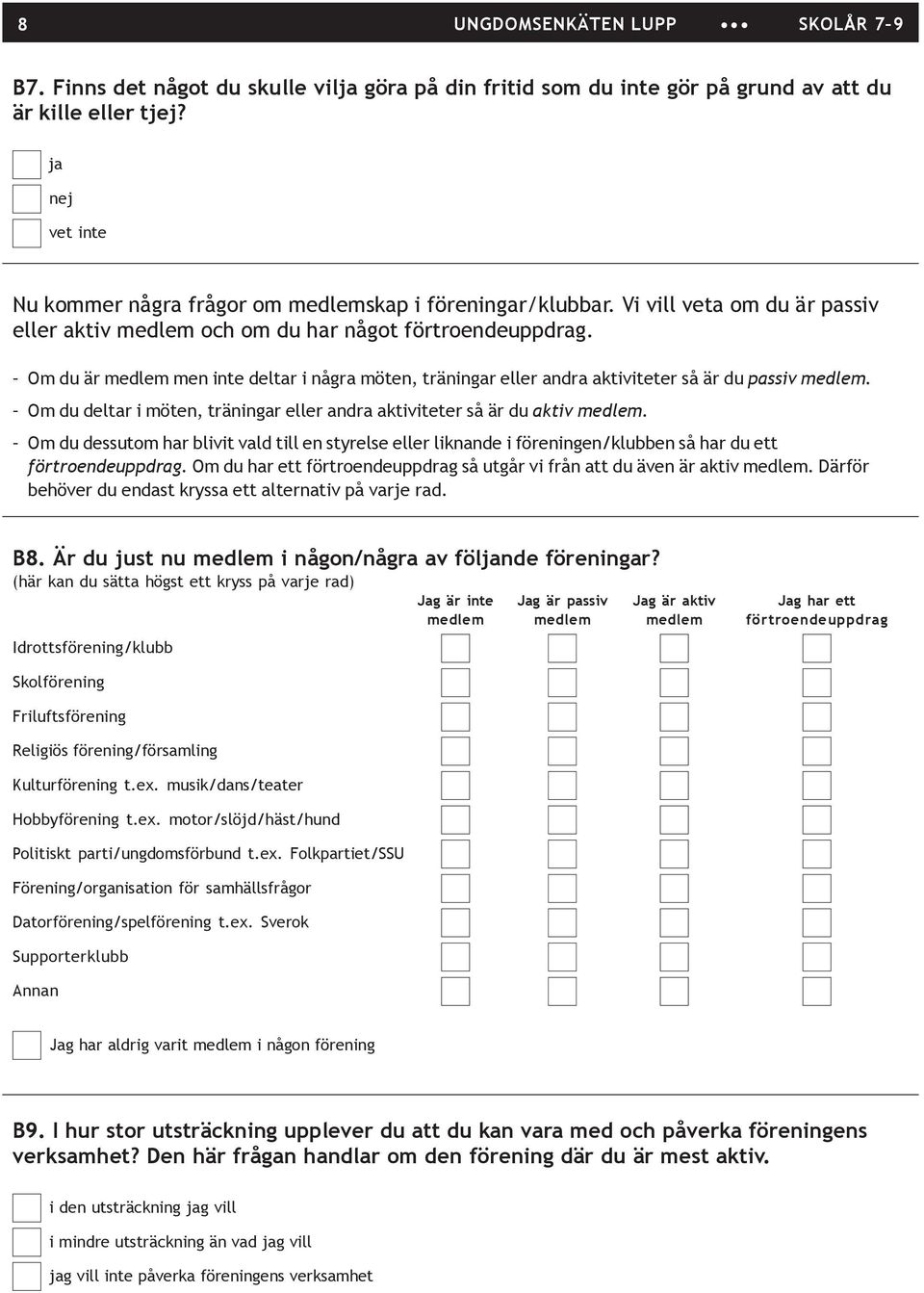 Om du deltar i möten, träningar eller andra aktiviteter så är du aktiv medlem. Om du dessutom har blivit vald till en styrelse eller liknande i föreningen/klubben så har du ett förtroendeuppdrag.