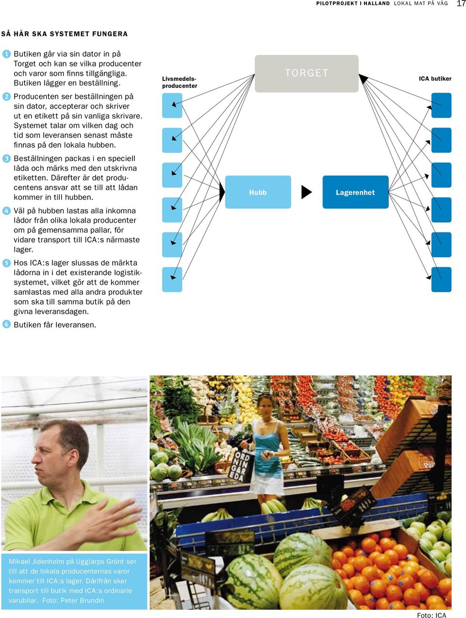 Systemet talar om vilken dag och tid som leveransen senast måste finnas på den lokala hubben. 3 Beställningen packas i en speciell låda och märks med den utskrivna etiketten.