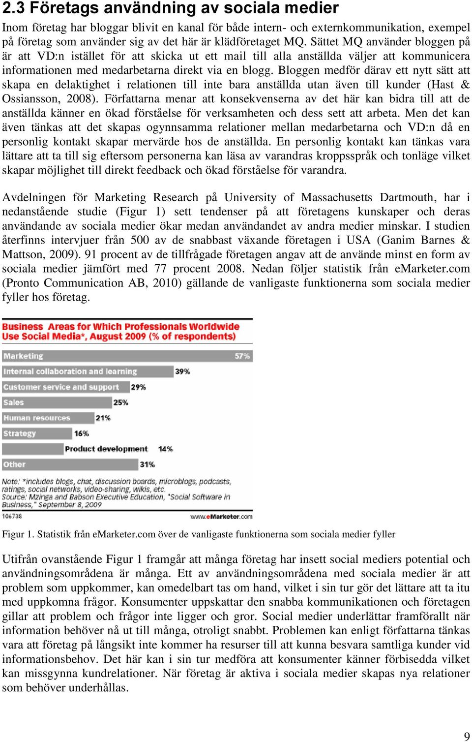 Bloggen medför därav ett nytt sätt att skapa en delaktighet i relationen till inte bara anställda utan även till kunder (Hast & Ossiansson, 2008).