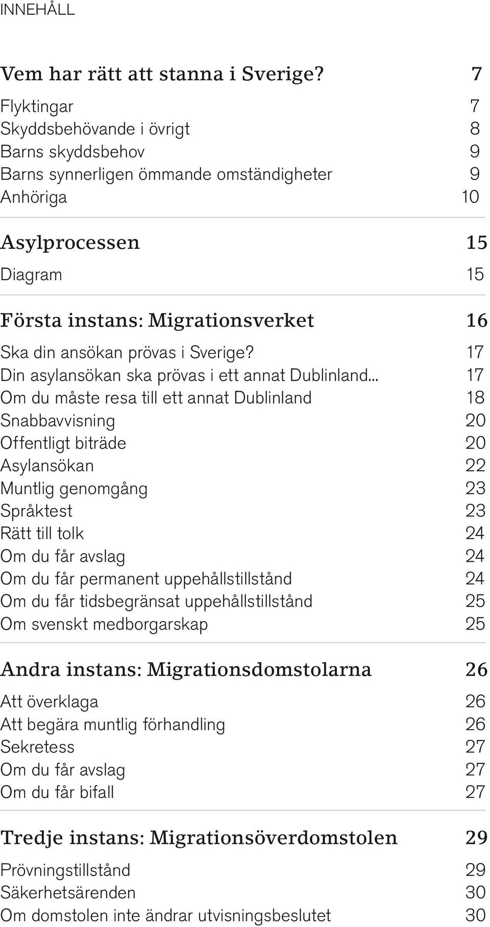 prövas i Sverige? 17 Din asylansökan ska prövas i ett annat Dublinland.