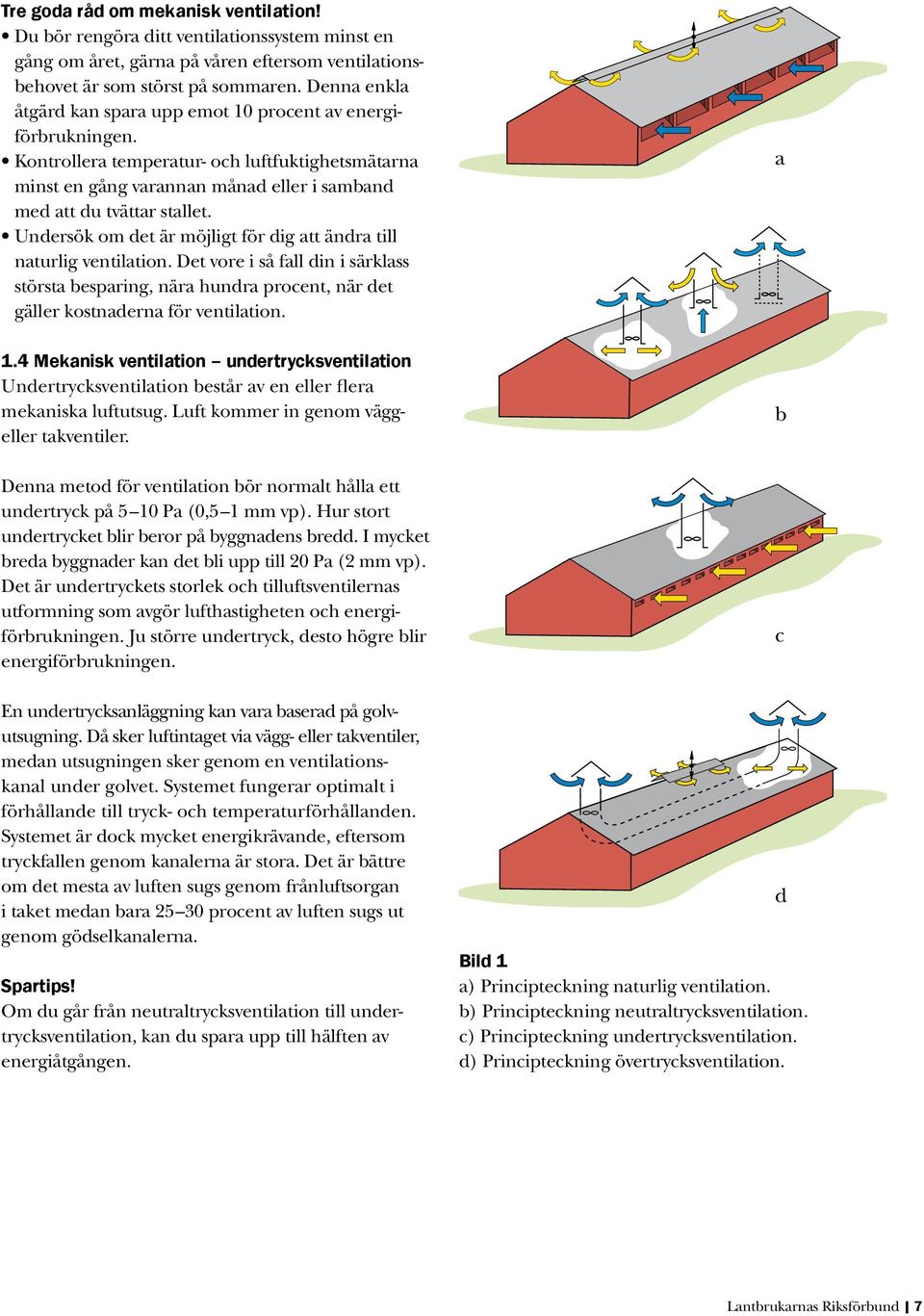 Undersök om det är möjligt för dig att ändra till naturlig ventilation. Det vore i så fall din i särklass största besparing, nära hundra procent, när det gäller kostnaderna för ventilation. 1.