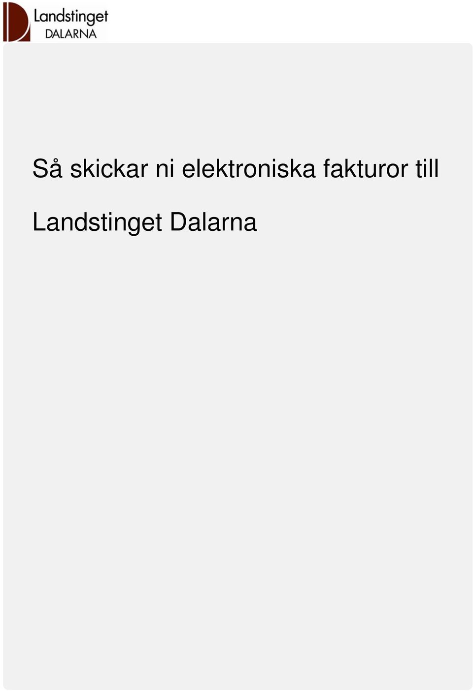 fakturor till