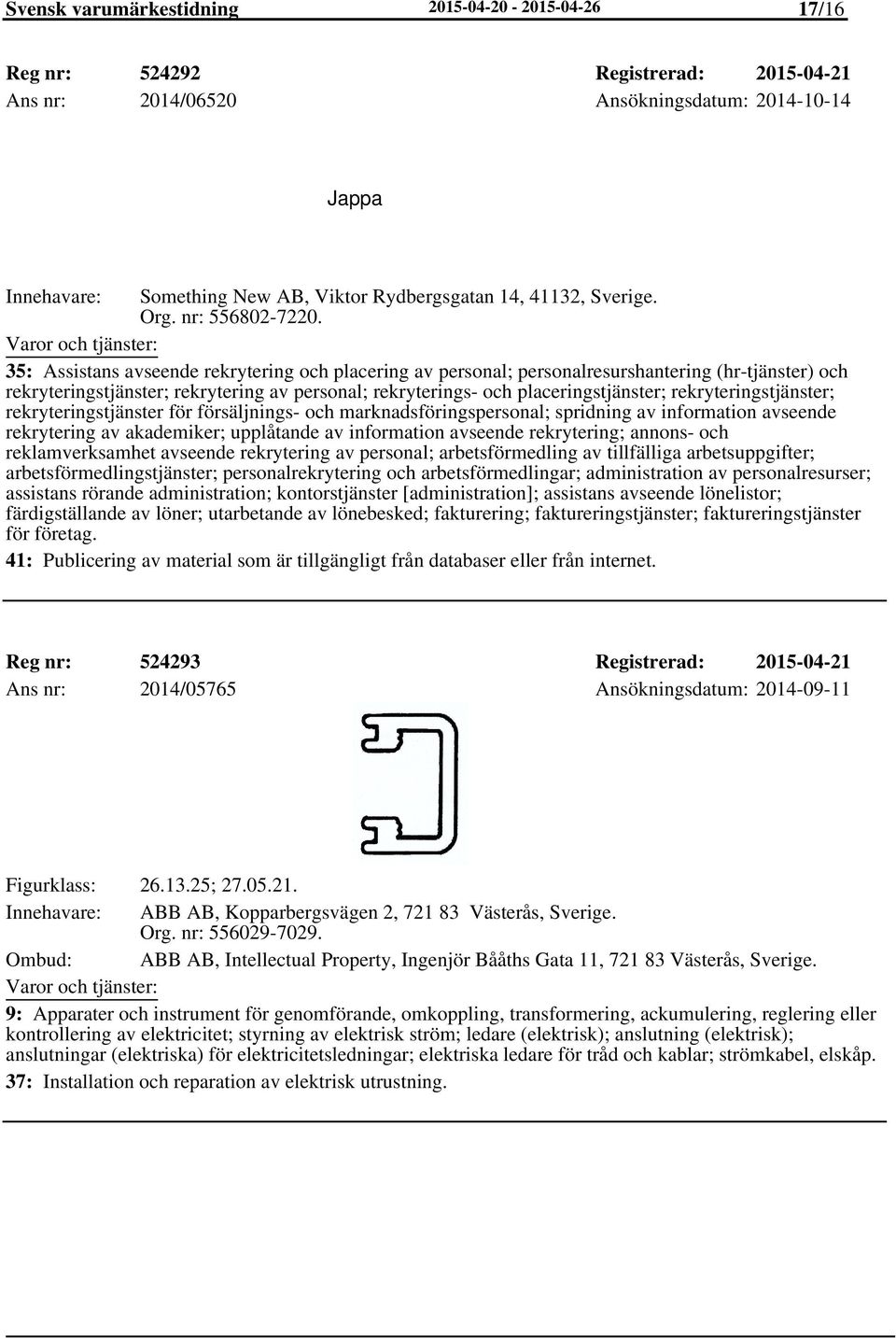 35: Assistans avseende rekrytering och placering av personal; personalresurshantering (hr-tjänster) och rekryteringstjänster; rekrytering av personal; rekryterings- och placeringstjänster;