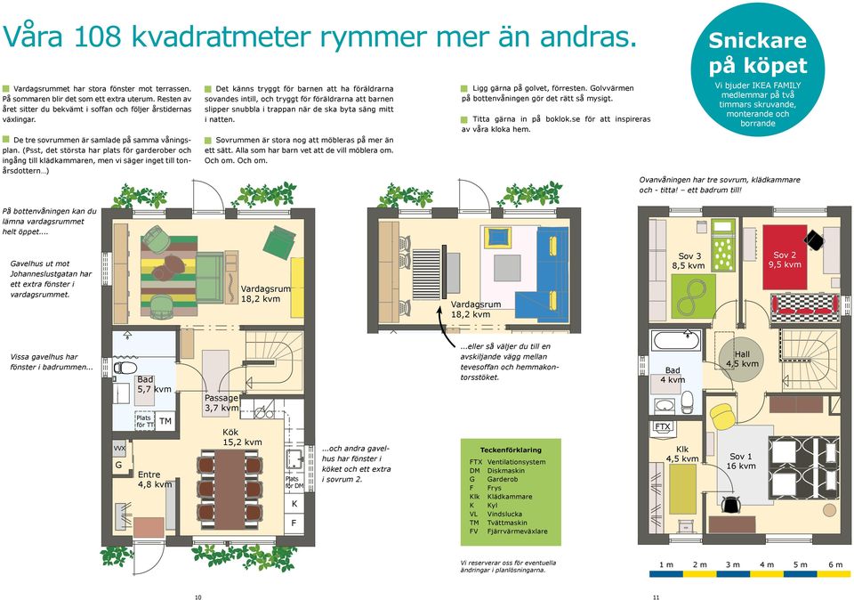 (Psst, det största har plats för garderober och ingång till klädkammaren, men vi säger inget till tonårsdottern ) Det känns tryggt för barnen att ha föräldrarna sovandes intill, och tryggt för