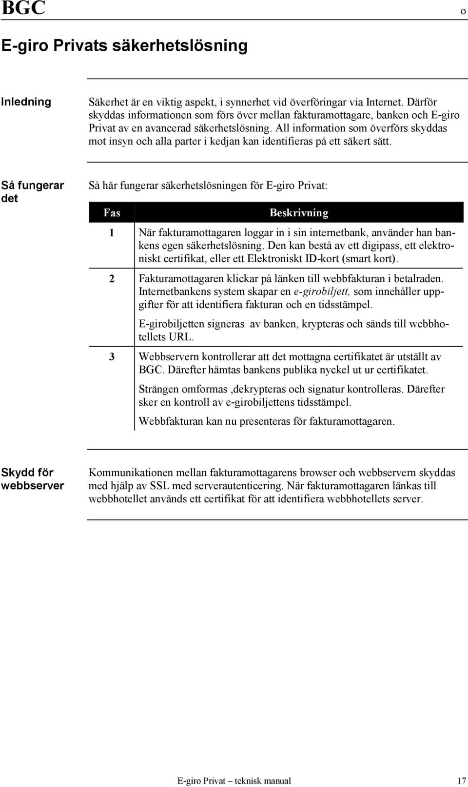 All information som överförs skyddas mot insyn och alla parter i kedjan kan identifieras på ett säkert sätt.