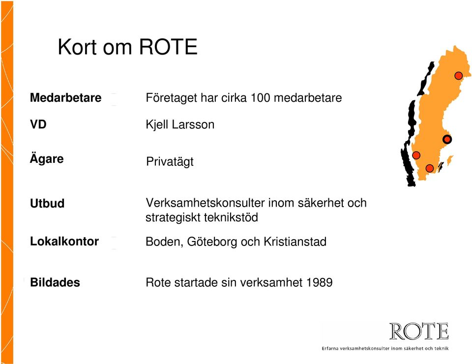 Verksamhetskonsulter inom säkerhet och strategiskt teknikstöd