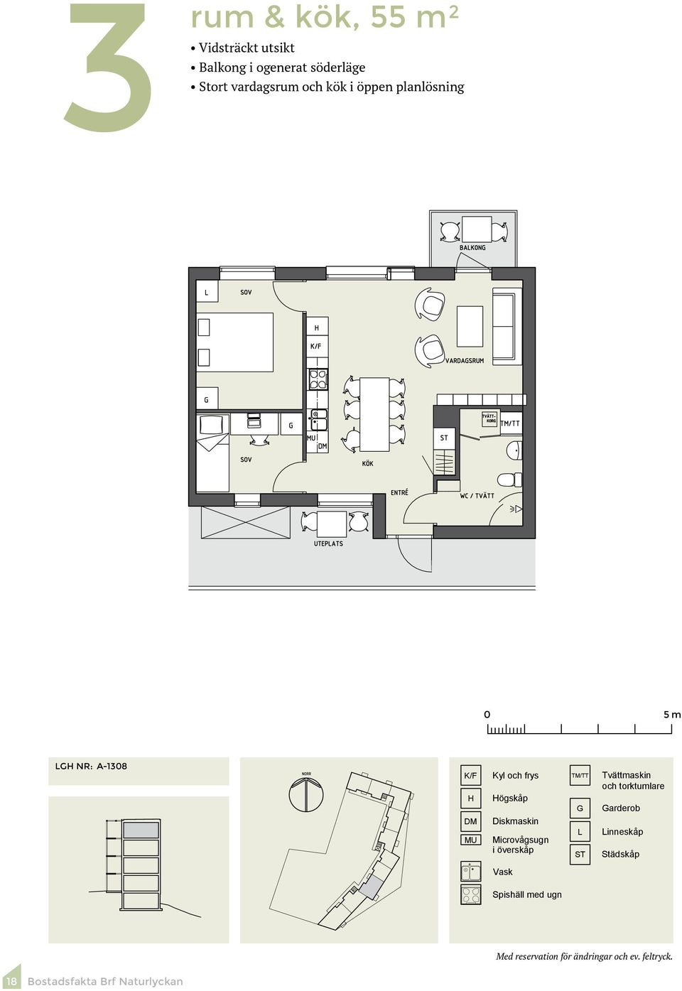 G NR: A-138 18 Bostadsfakta Brf Naturlyckan ögskåp K Kyl G