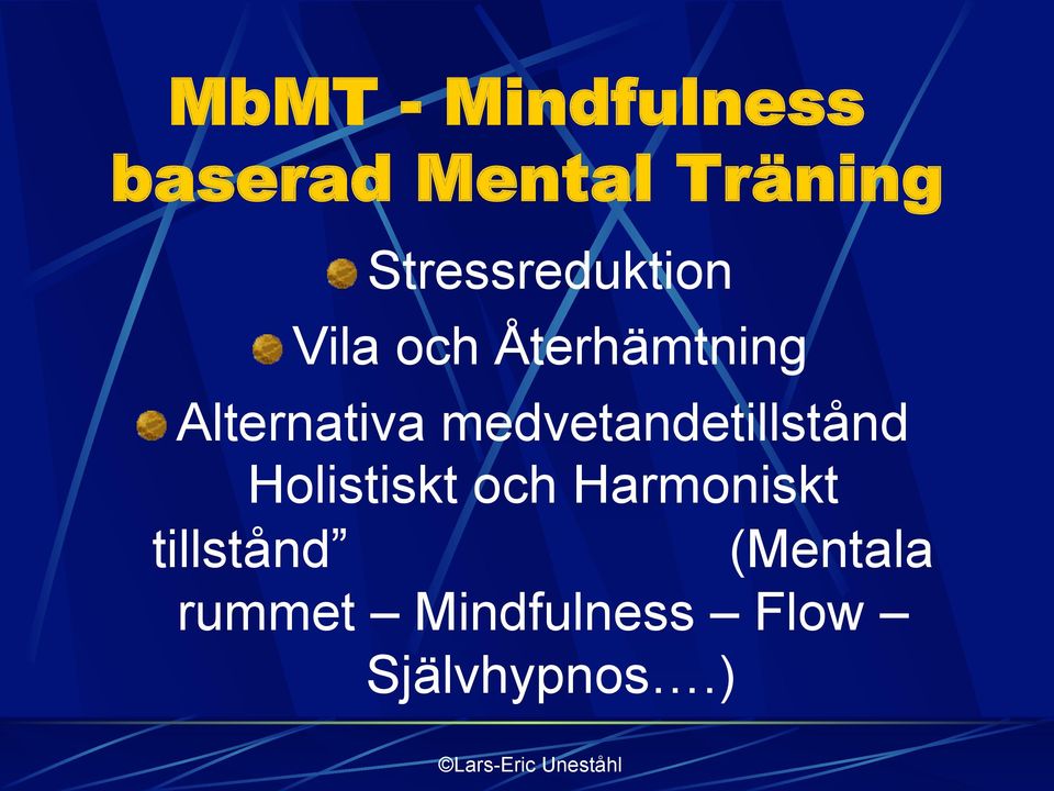 Alternativa medvetandetillstånd Holistiskt och