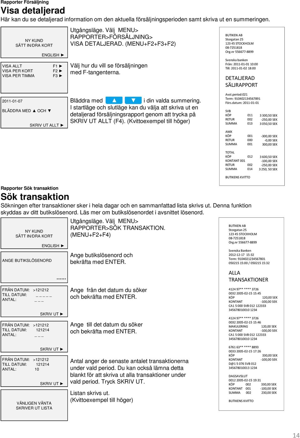 Från: 2011-01-01 10:00 Till: 2011-01-02 18:00 DETALJERAD SÄLJRAPPORT 2011-01-07 BLÄDDRA MED OCH SKRIV UT ALLT Bläddra med i din valda summering.