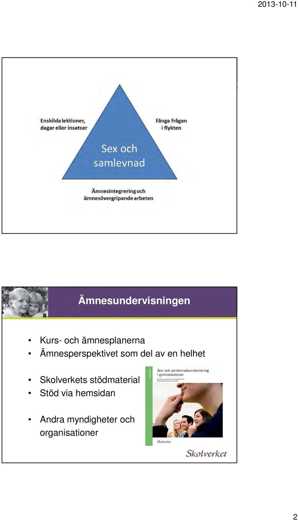 av en helhet Skolverkets stödmaterial