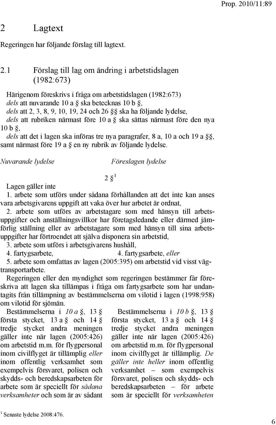 26 ska ha följande lydelse, dels att rubriken närmast före 10 a ska sättas närmast före den nya 10 b, dels att det i lagen ska införas tre nya paragrafer, 8 a, 10 a och 19 a, samt närmast före 19 a