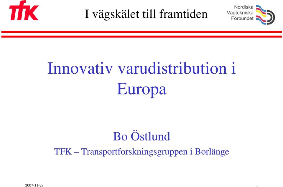 Transportforskningsgruppen i Borlänge