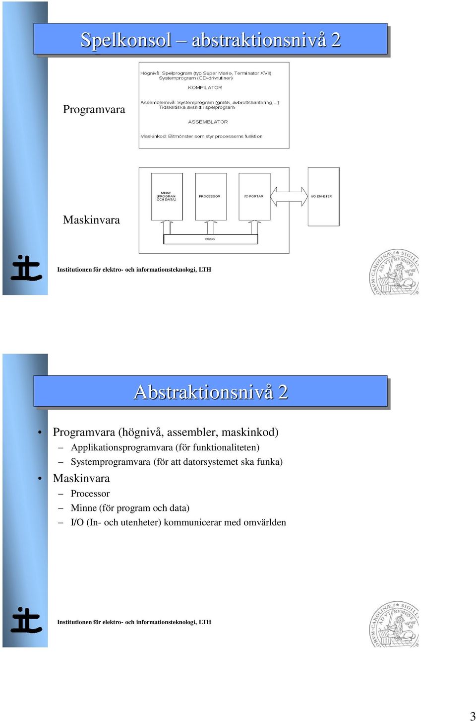 funktionaliteten) Systemprogramvara (för att datorsystemet ska funka)