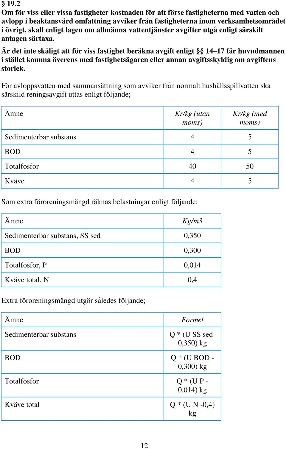 Är det inte skäligt att för viss fastighet beräkna avgift enligt 14 17 får huvudmannen i stället komma överens med fastighetsägaren eller annan avgiftsskyldig om avgiftens storlek.