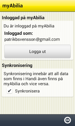 Handi5 (Android) HandiKalender (ios) MEMOplanner Medium 2. Logga in på myabilia.