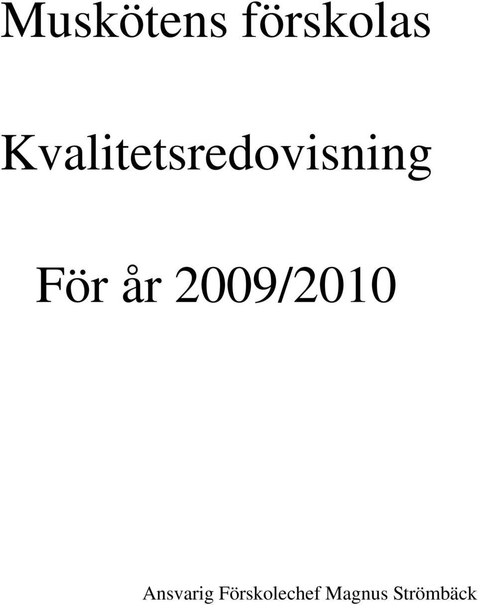 För år 2009/2010