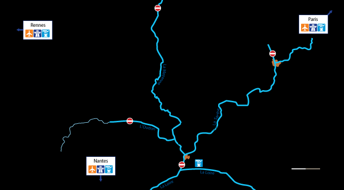 har resulterat i mer än 400 km seglingsbara vattenvägar och ett mycket seglarvänligt område.