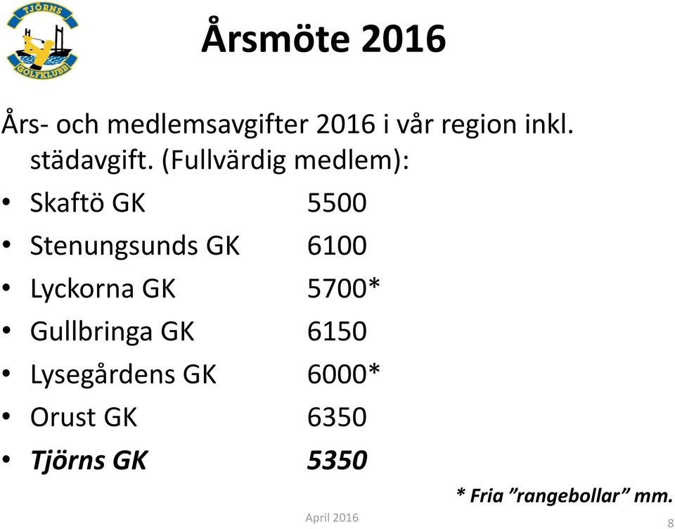 (Fullvärdig medlem): Skaftö GK 5500 Stenungsunds GK 6100