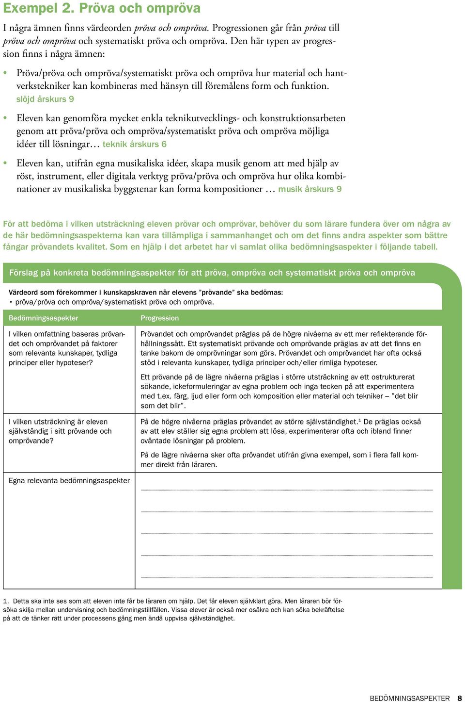 slöjd årskurs 9 Eleven kan genomföra mycket enkla teknikutvecklings- och konstruktionsarbeten genom att pröva/pröva och ompröva/systematiskt pröva och ompröva möjliga idéer till lösningar teknik