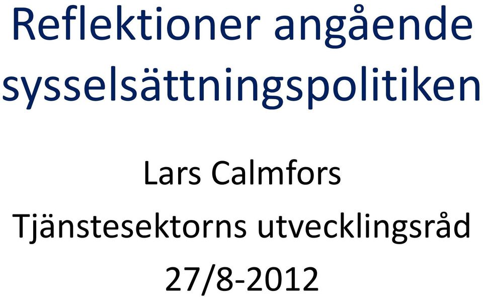 Lars Calmfors