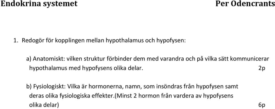 dem med varandra och på vilka sätt kommunicerar hypothalamus med hypofysens olika delar.