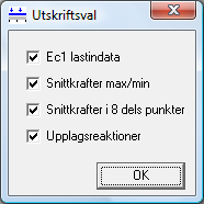 caeec110 Kontinuerlig balk statik Sidan 21(24) 2.4.3.2 Redovisning för lastkombinationer Max/min-moment(M) och tillhörande: Stång x N V Anger vilken stång. Snitt. Normalkraft Tvärkraft 2.4.3.3 Upplagsreaktioner Max/min-Upplagsreaktioni z-led(rz,max/rz, min) och tillhörande: Upplag Anger vilket upplag.