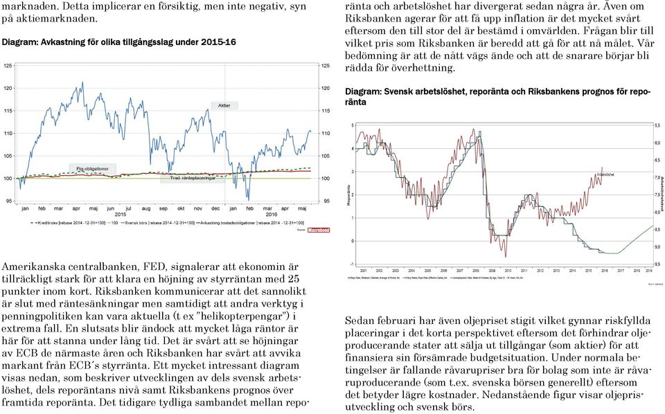 Riksbanken kommunicerar att det sannolikt är slut med räntesänkningar men samtidigt att andra verktyg i penningpolitiken kan vara aktuella (t ex helikopterpengar ) i extrema fall.