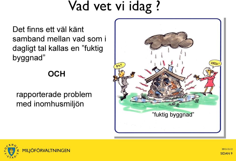 som i dagligt tal kallas en fuktig