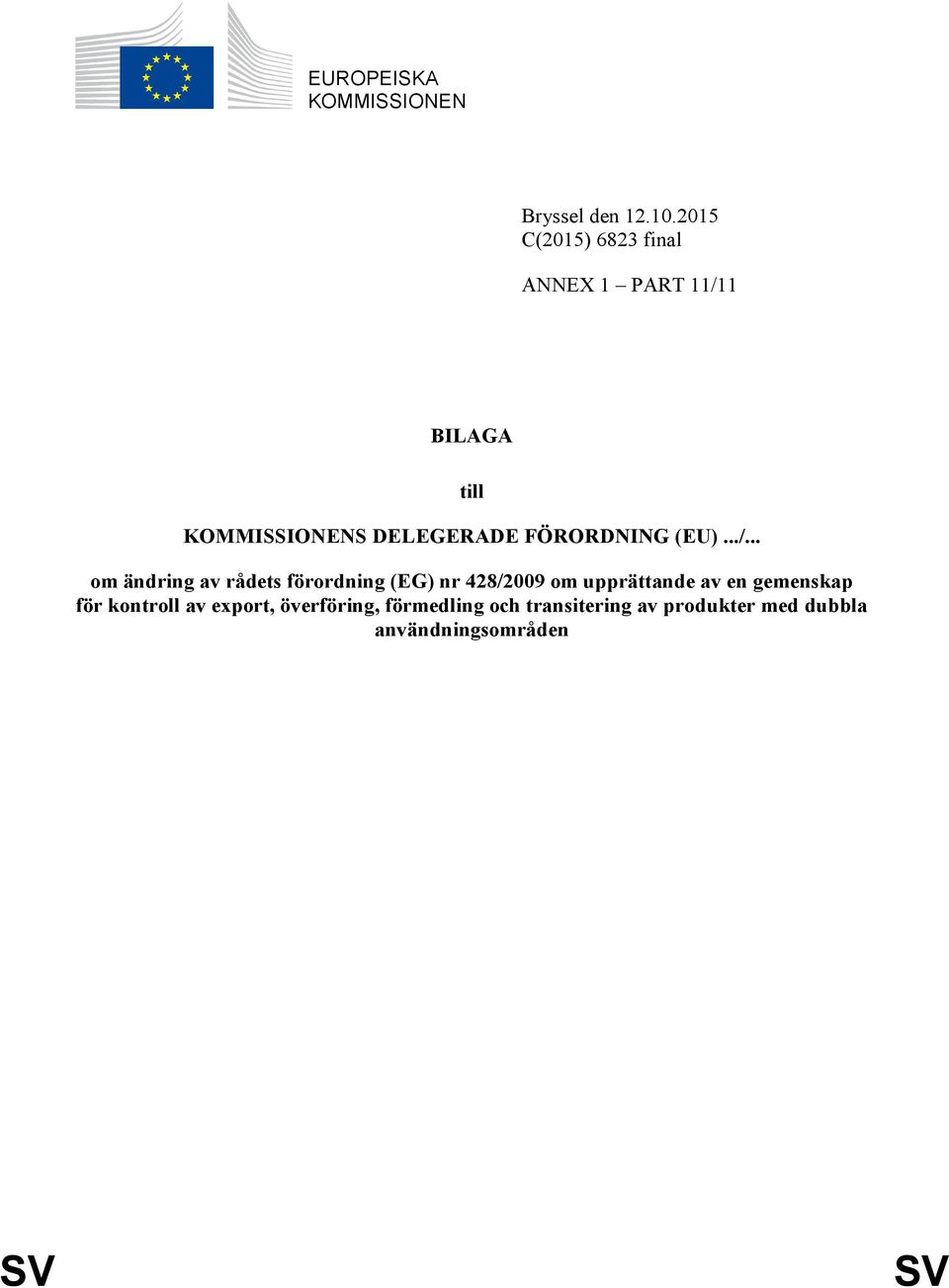 FÖRORDNING (EU).../.