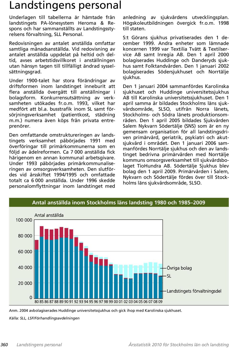 Vid redovisning av antalet anställda uppdelat på heltid och deltid, avses arbetstidsvillkoret i anställningen utan hänsyn tagen till tillfälligt ändrad sysselsättningsgrad.