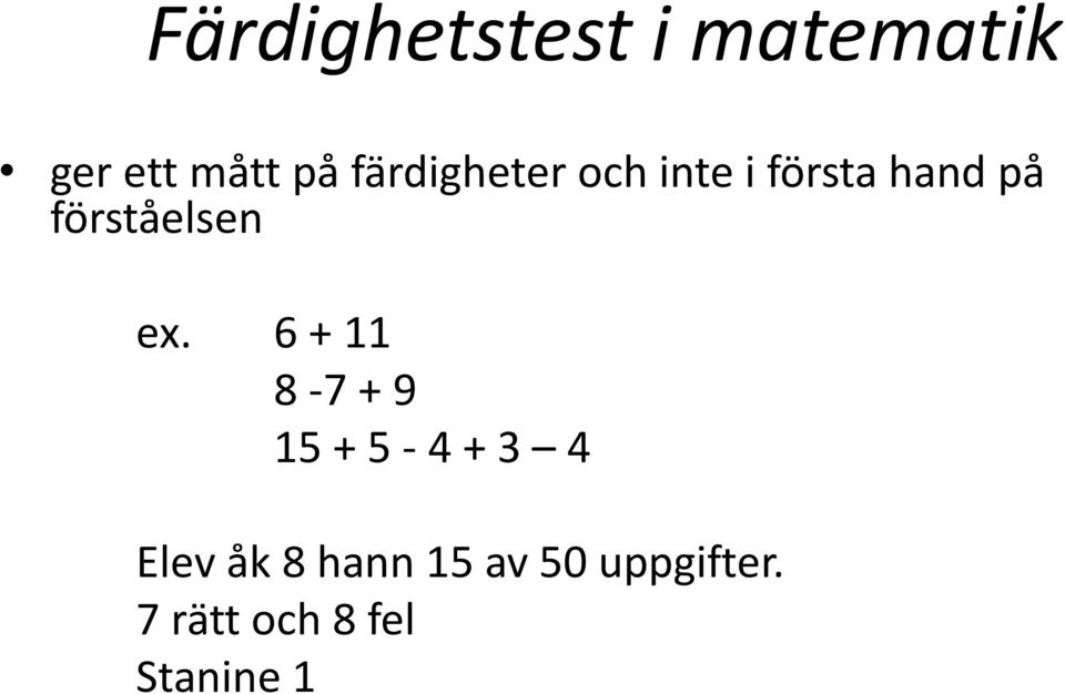 förståelsen ex.