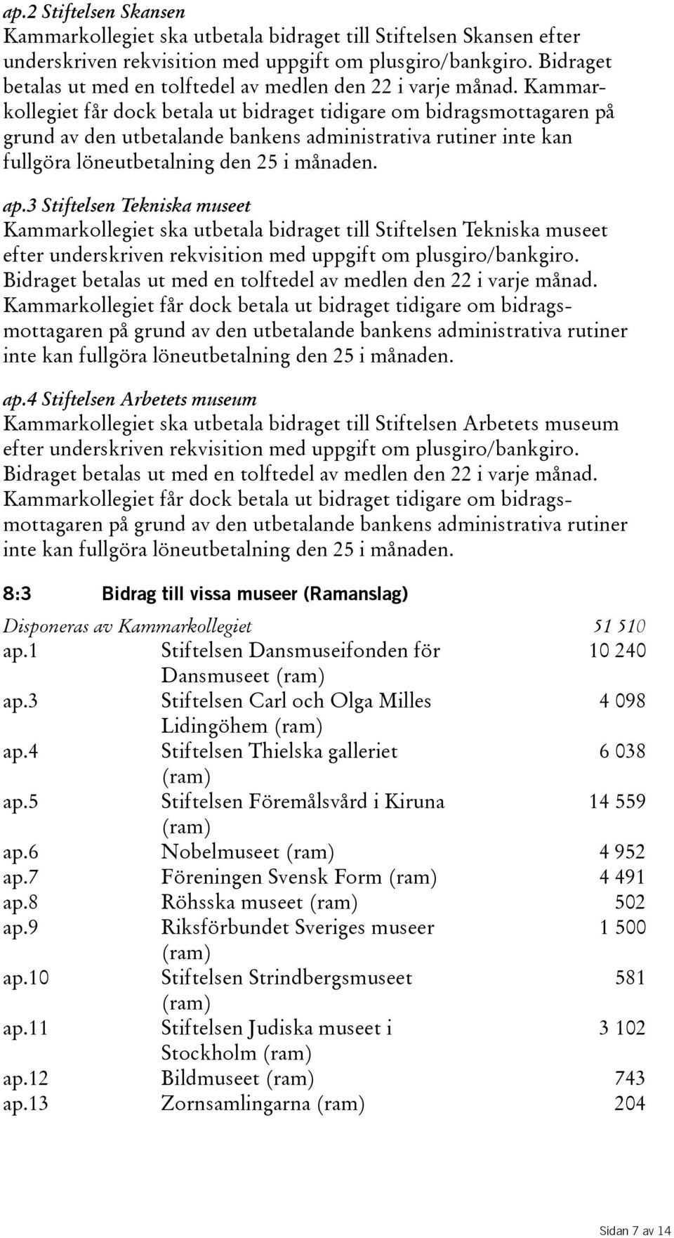 kammarkollegiet får dock betala ut bidraget tidigare om bidragsmottagaren på grund av den utbetalande bankens administrativa rutiner inte kan fullgöra löneutbetalning den 25 i månaden. ap.