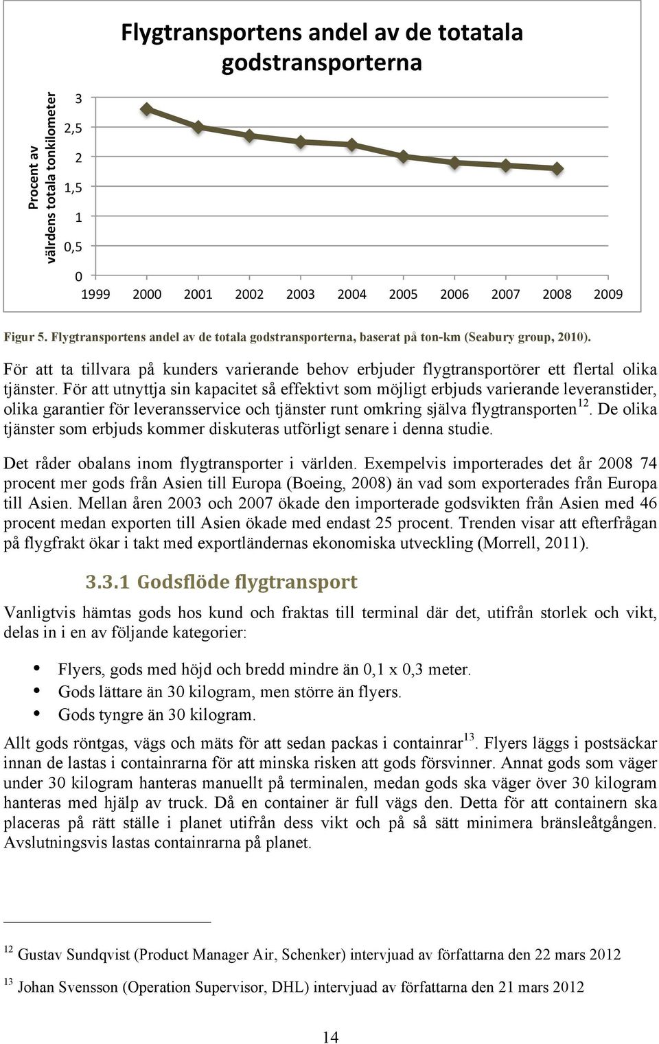 För att utnyttja sin kapacitet så effektivt som möjligt erbjuds varierande leveranstider, olika garantier för leveransservice och tjänster runt omkring själva flygtransporten 12.